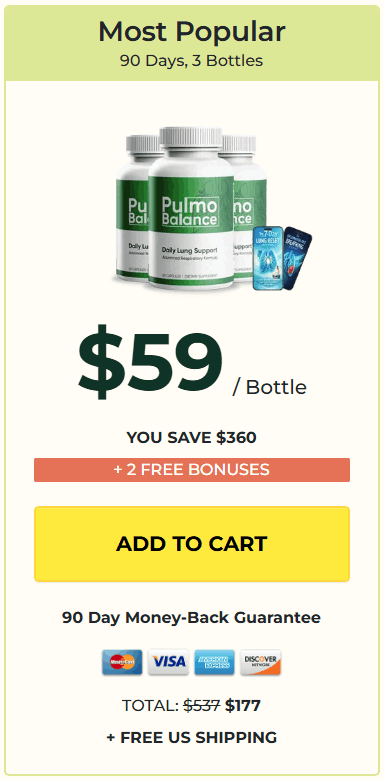 Pulmo Balance 3 bottle package